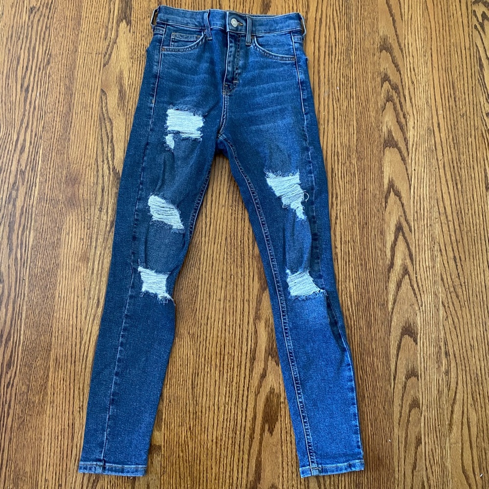 Topshop Jamie ripped jeans